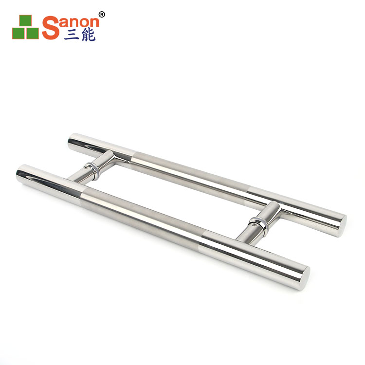 H型玻璃门拉手304开元网站登录入口材质开元网站登录入口玻璃大门把手