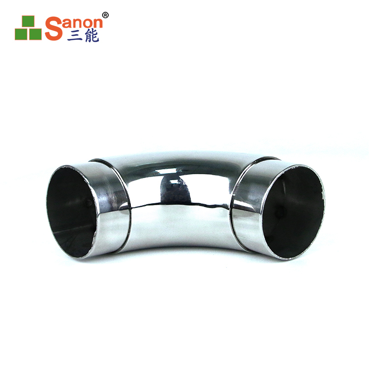 直销开元网站登录入口楼梯扶手管 开元网站登录入口扶手弯头 加厚 镜面抛光配件 90度弯拐可用