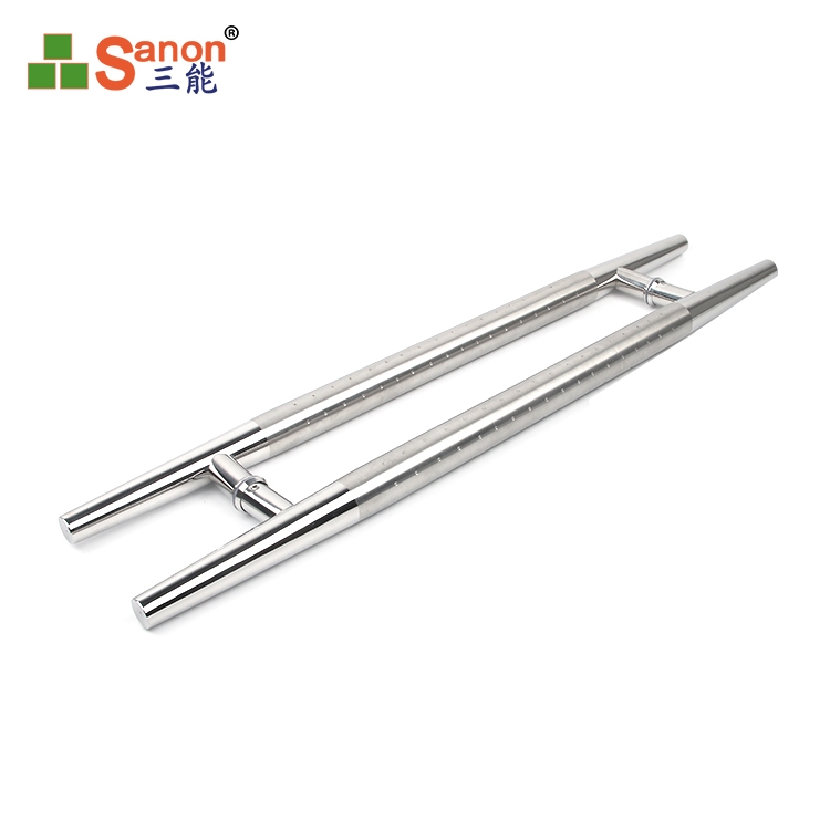 H型花纹玻璃门拉手304开元网站登录入口材质开元网站登录入口玻璃大门把手办公室把手